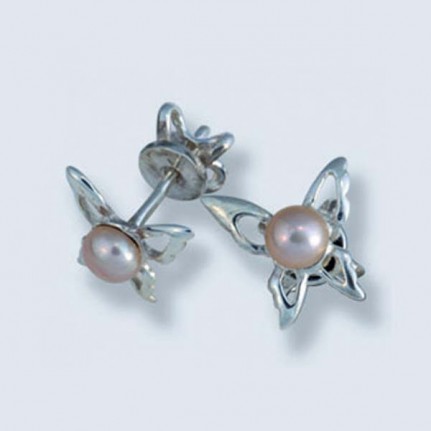 Пусеты с жемчугом С-586