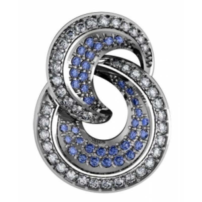 Подвеска с дорожками камней Os 1647