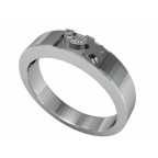 Кольцо с дорожкой камней Os 2086