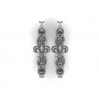 Серьги с геральдической лилией Os 4000