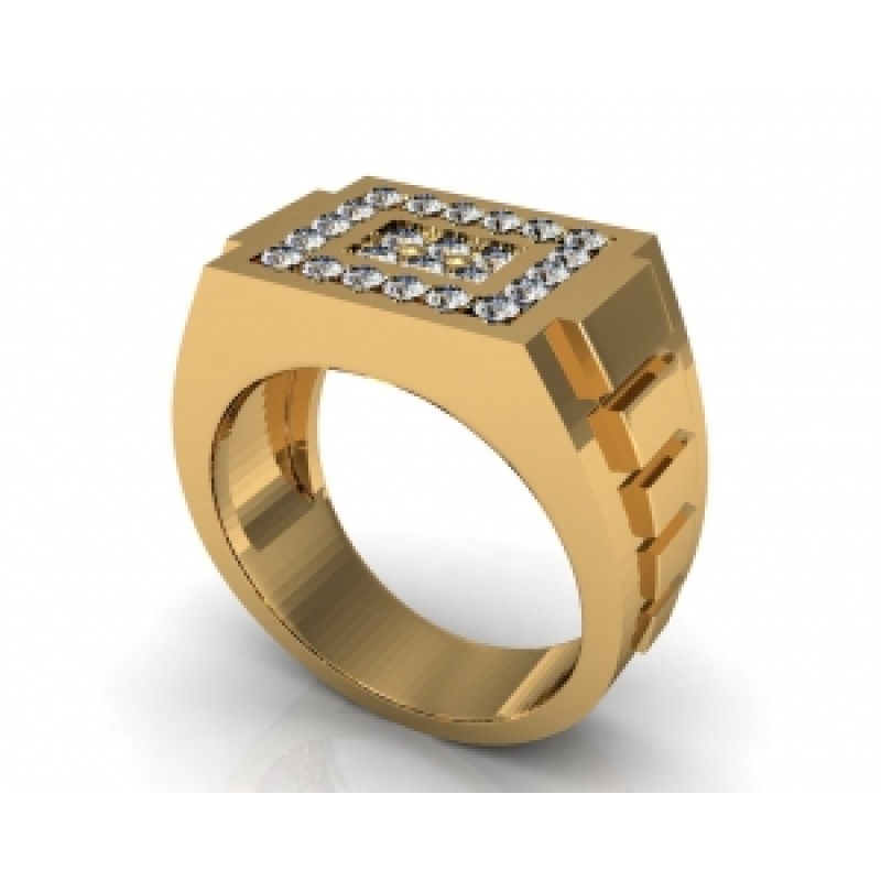 Кольцо с дорожками камней Os 3072