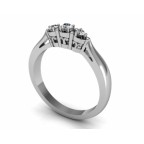 Кольцо с дорожкой камней Os 2613