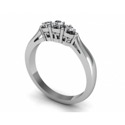 Кольцо с дорожкой камней Os 2613