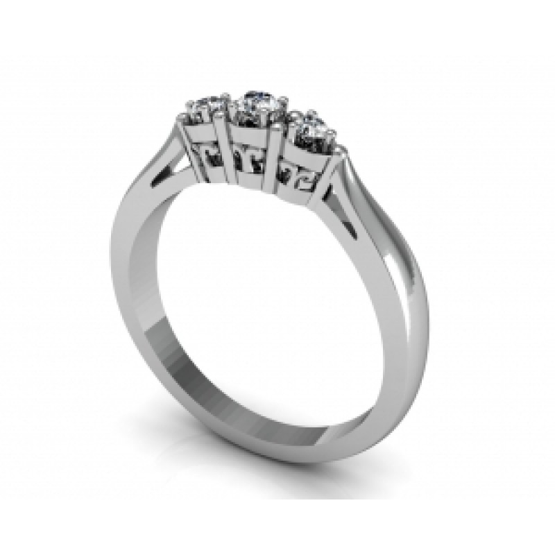 Кольцо с дорожкой камней Os 2613