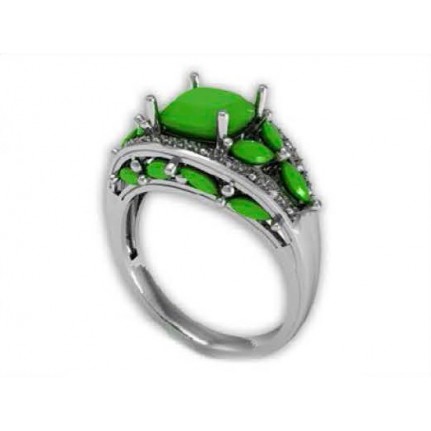 Кольцо с крупными камнями Os 7018