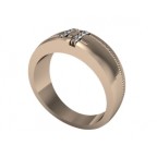 Кольцо с дорожками камней Os 2048