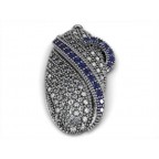 Подвеска с дорожками камней Os 1037