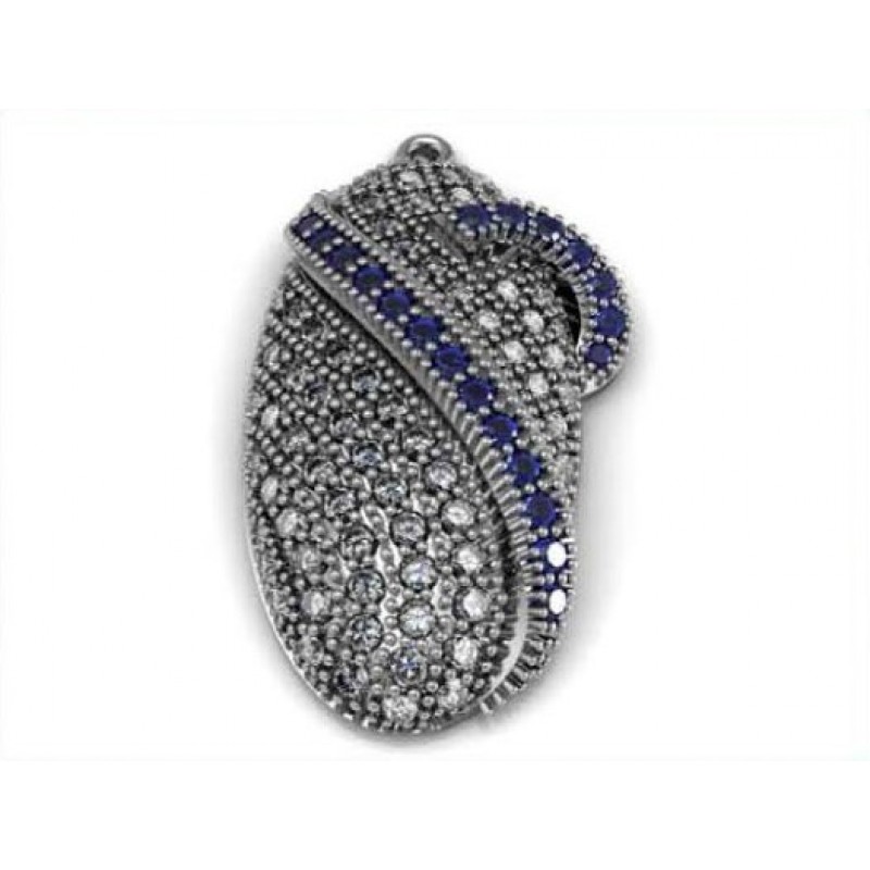 Подвеска с дорожками камней Os 1037