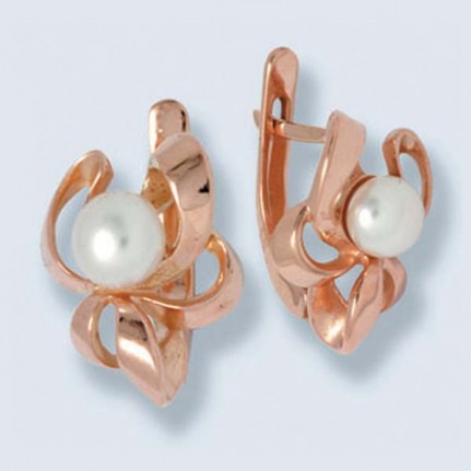 Серьги с жемчугом С-122