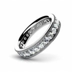 Кольцо с дорожкой камней по кругу Os 2052