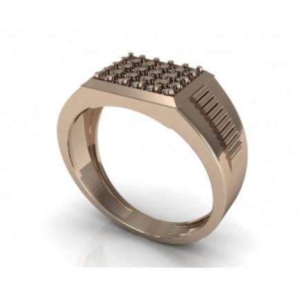 Кольцо с дорожками камней Os 3063