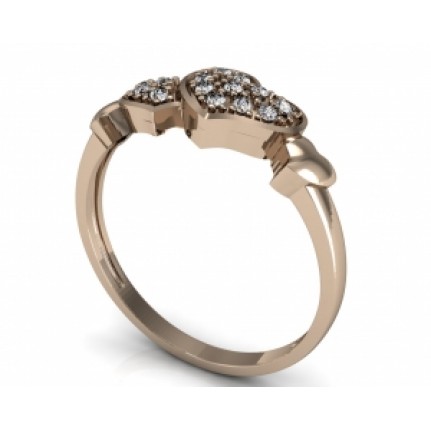 Кольцо Сердце Os 7084