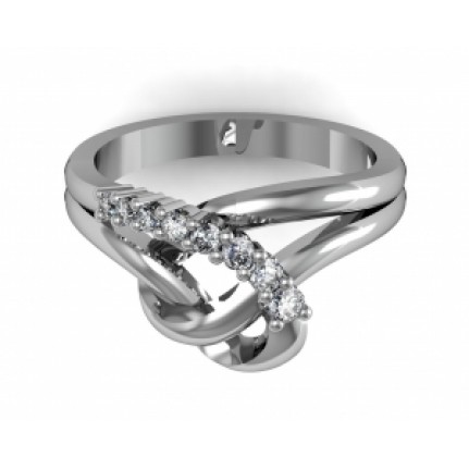 Кольцо Петли с дорожкой камней Os 1770