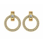 Серьги с дорожкой камней Os 4039