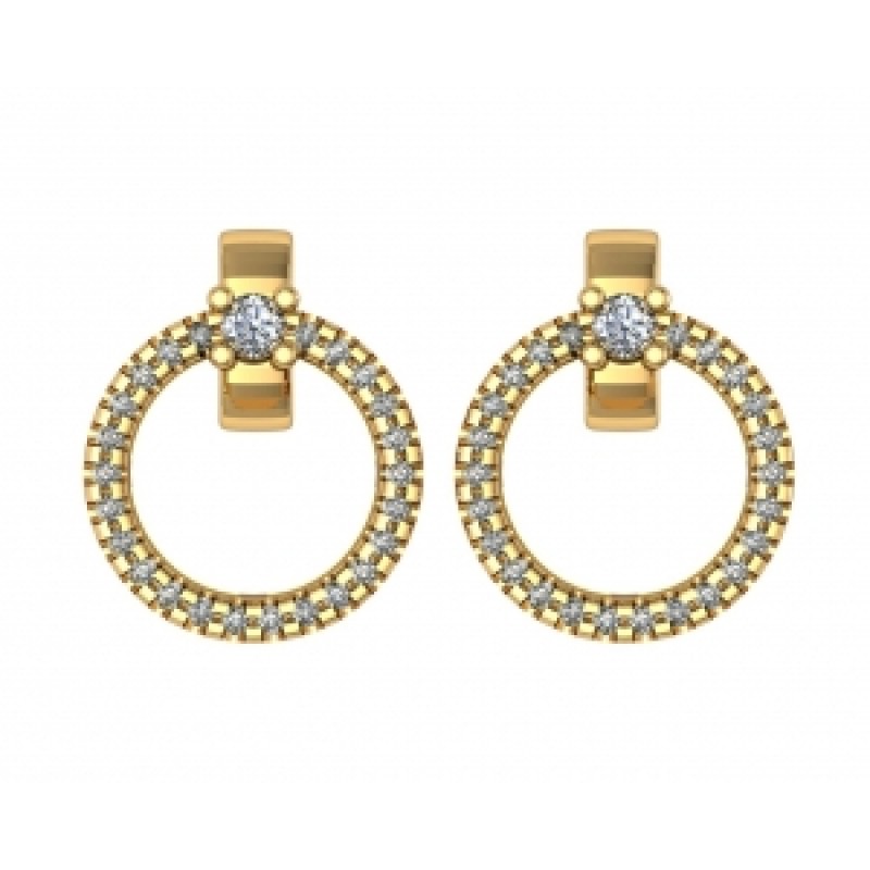 Серьги с дорожкой камней Os 4039