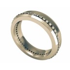 Кольцо с дорожкой камней по кругк Os 2097