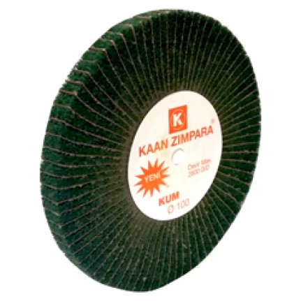 Щетка сатино-лепестковая зелен. Ф100х7х8, 1х1 Р400