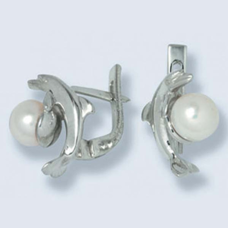 Серьги с жемчугом С-206
