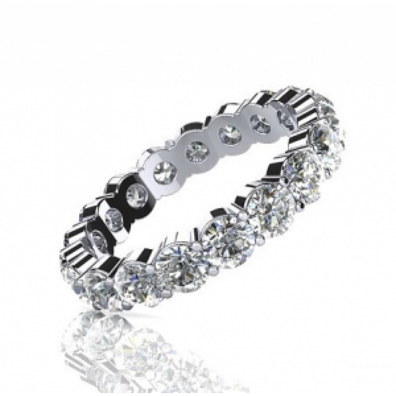 Кольцо с дорожкой камней по кругу Os 2056