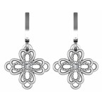 Серьги висячие Крестики Os 1715