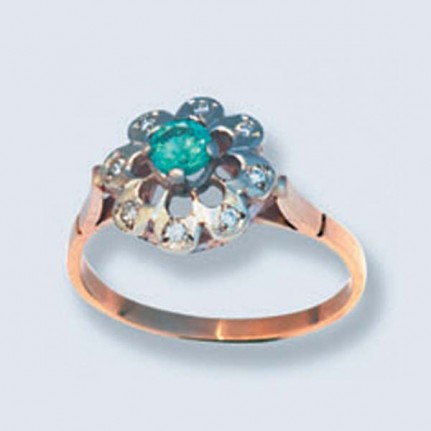 Кольцо с камнями 490