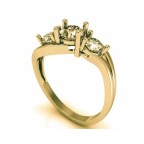 Кольцо с крупными камнями Os 2532