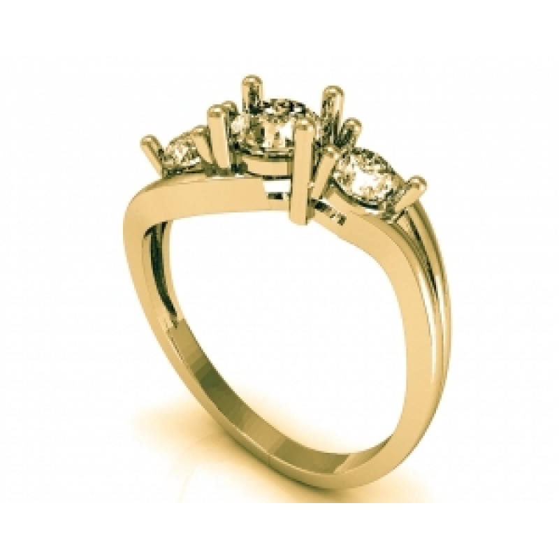 Кольцо с крупными камнями Os 2532