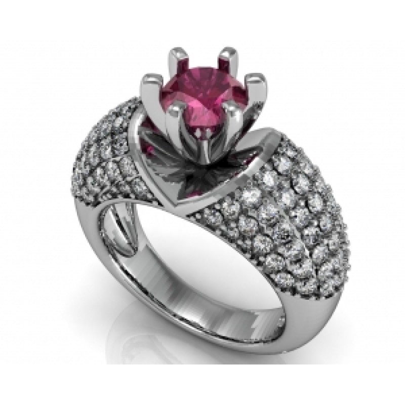 Кольцо с крупным камнем Os 2516