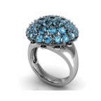 Кольцо с камнями Os 7076