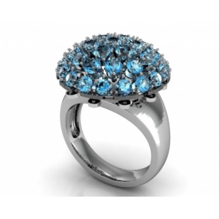 Кольцо с камнями Os 7076