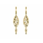 Серьги висячие ажурные с камнями Os 4032