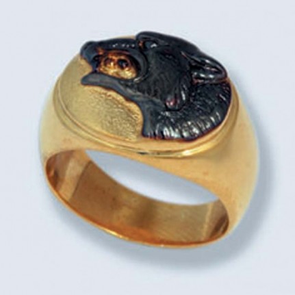 Печатка с головой волка 015