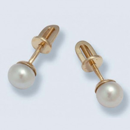 Пусеты с жемчугом С-603