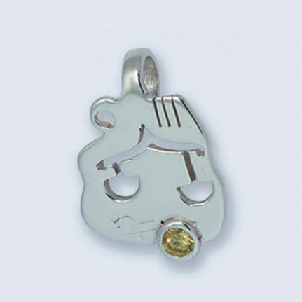 Подвеска с камнем (весы) П-424