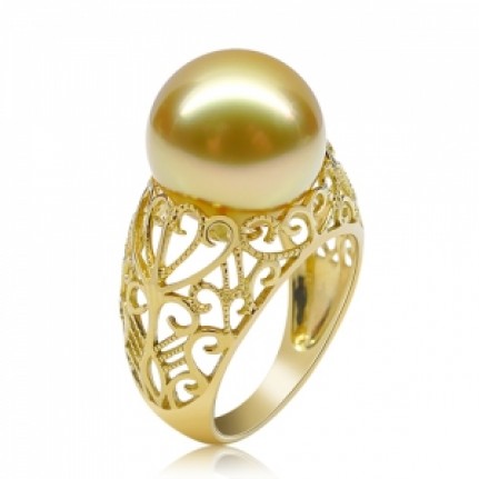 Кольцо ажурное с жемчугом Os 7108
