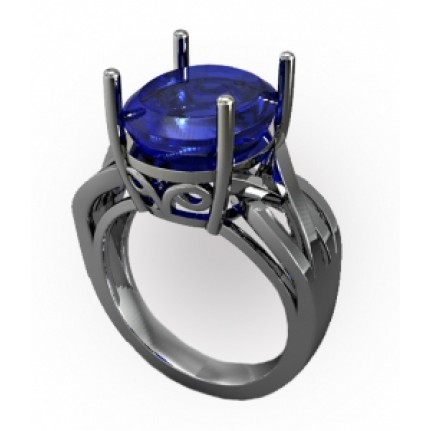 Кольцо ажурное с крупным камнем Os 3080