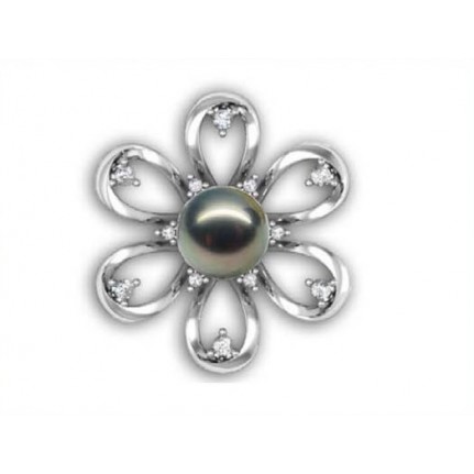 Подвеска Цветок с жемчугом Os 5106