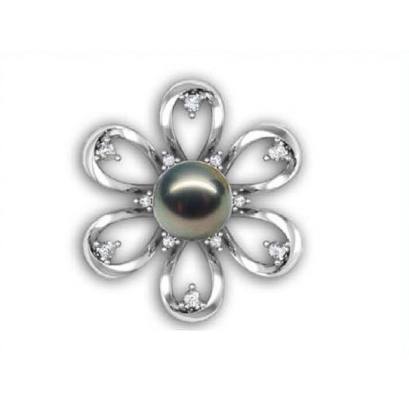 Подвеска Цветок с жемчугом Os 5106