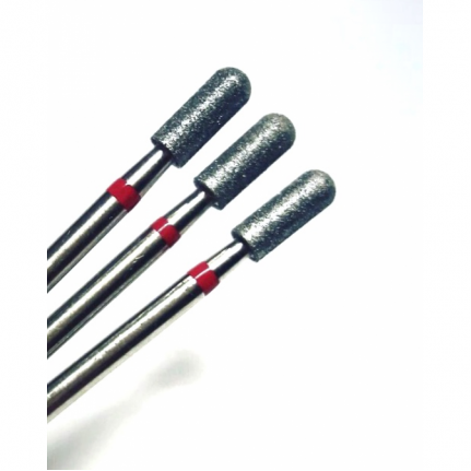 Бор алмазный цилиндр полусферический 3,1 мм