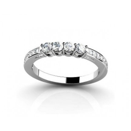 Помолвочное кольцо с дорожкой камней Os 2162