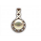 Подвеска с жемчугом в обрамлении мелких камней Os 5116