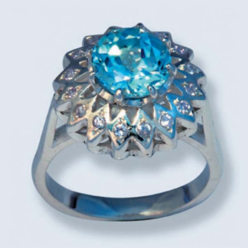 Перстень с камнями 1707